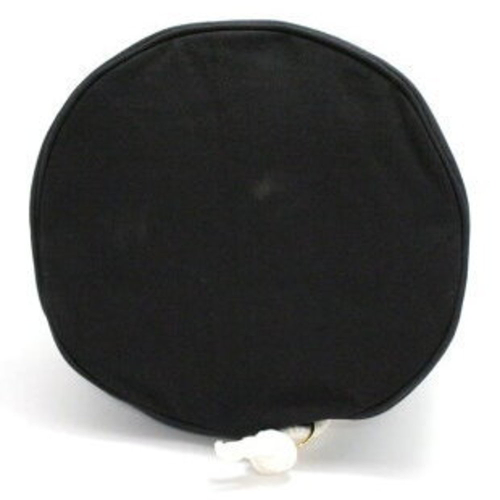 Chanel Drawstring Pool Bag Canvas Black White - image 3